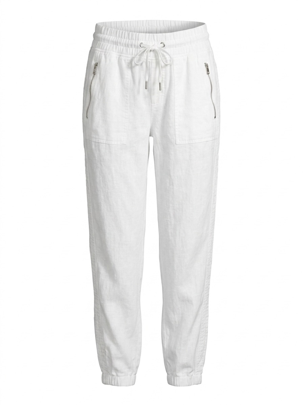 Athleta Cabo Linen Jogger 4 Calla Lily White | Lightweight Summer Pants - Picture 1 of 7